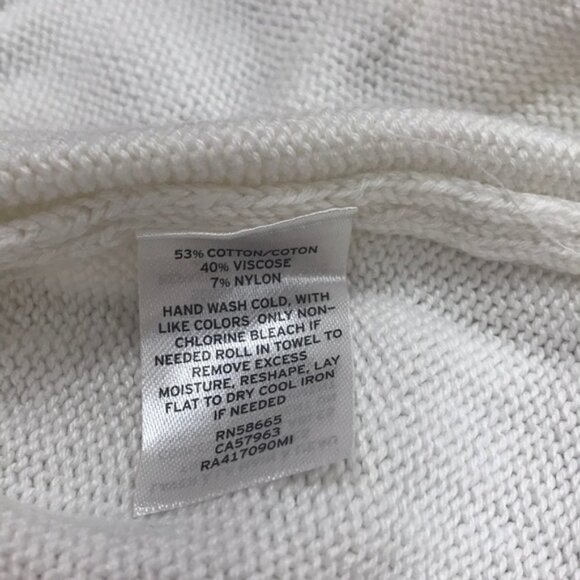 🎁 RACHEL PARCELL Cable Bobble Peplum Sweater - Picture 4 of 8